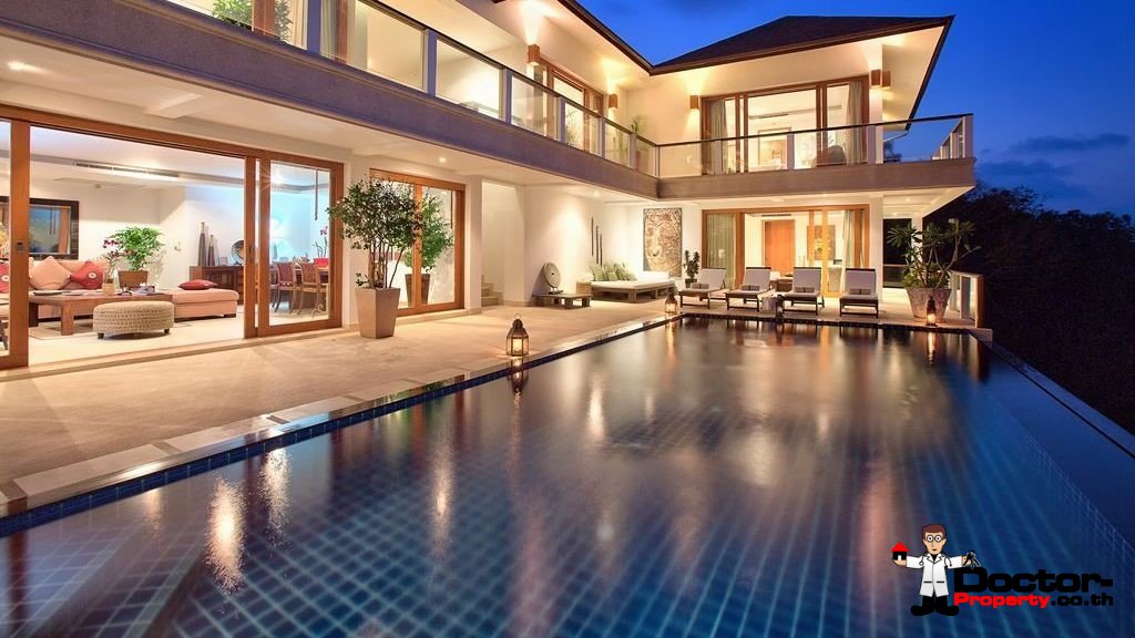 Fantastic 4 Bedroom Sea View Villa - Bophut - Koh Samui - for sale